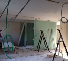 Vue pris de notre chambre dont les murs ne sont pas encore montés