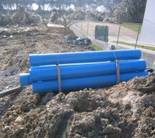 Le tubage pour les pieux...