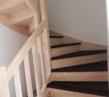 Escalier teinture marche