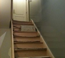 Mont&eacute;e de l'escalier