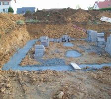 Les fondations c&ocirc;t&eacute; sous sol