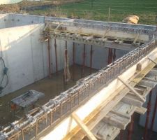 Poutres dalle haute sous sol