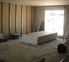 Salle a manger en chantier