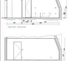 Plan en coupe des pièces ( appartement sous toit)