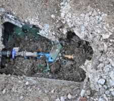 Le compteur d'eau à disparu ...