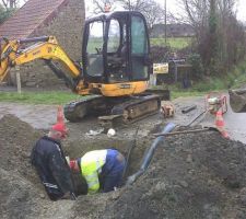 Passage au branchement d'eau d&eacute;finitif