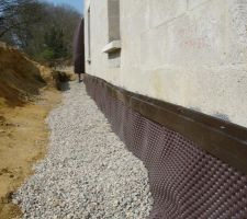 Façade arriere avec les profilés.