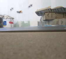 Carrelage sdb.
Carbone Balast 45*45.