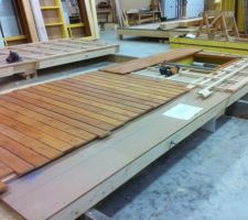 Toujours les murs, le bardage est en cours de pose.