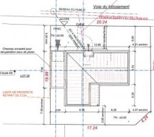 Implantation de la maison sur le terrain