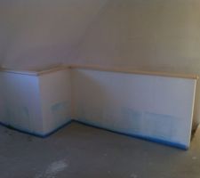 Planche de finition du muret mezzanine