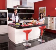 Exemple de cuisine avec granit star galaxy