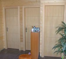 Portes une fois peintes