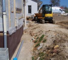 Tuyaux pour récupèration  des eaux  pluviales