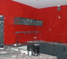 La cuisine, ou plut&ocirc;t le chantier de la cuisine !