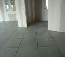 Carrelage hall d'entrée