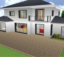 Maison 3D dessiné par mon mari