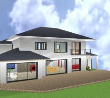 Maison 3D dessinée par mon mari
