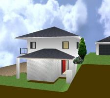 Maison 3D dessinée par mon mari