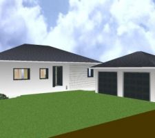 Maison 3D dessinée par mon mari
