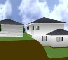 Maison 3D dessinée par mon mari
