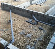 3ème rang du vide sanitaire posé