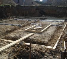 Pr&eacute;paration fondation et dalle.