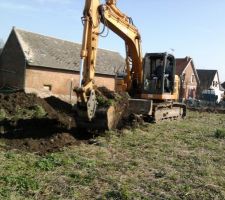 Les premiers coups de pelle.