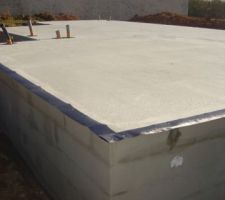 Pose de la protection anti-termites