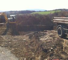 Terrassement après 2 jours de travail