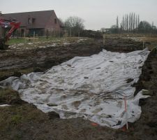 L'accès chantier creusé