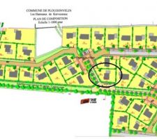 Plan du lotissement Kervezenoc lot 2