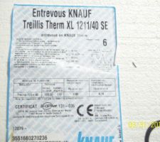 Et voila l'isolant, up0.19 de 23 cm d'epaisseur