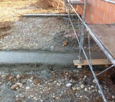 Emplacement futur garage