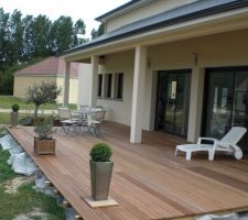 Terrasse arriere avant finition