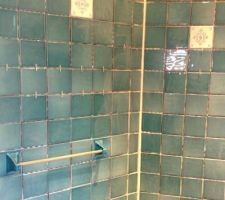 Int&eacute;rieur de la douche &agrave; l'italienne