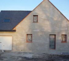 1&egrave;re couche d'enduit pour le test d'&eacute;tanch&eacute;it&eacute;