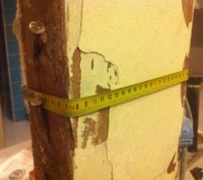 Mesure du poteau 70 x 20 mm environ