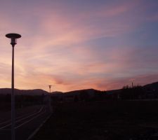 Coucher de soleil alsacien