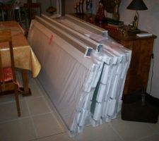 Les portes coulissantes &agrave; installer.