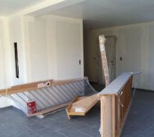 Livraison de l'escalier ...