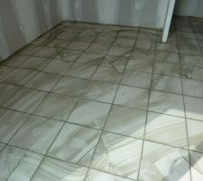 Chambre en cours de joints