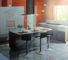 Plan de ma future cuisine, juste a centrer l'evier sous la fenetre :)