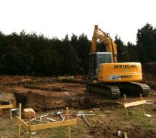 La pelleteuse en action