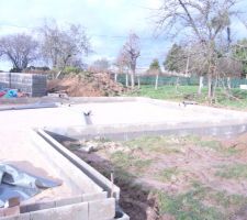 Pose de la toile d'isolement contre l'humidit&eacute;.