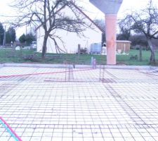 Pr&eacute;paration de polystyr&egrave;ne et pose de tris souder.