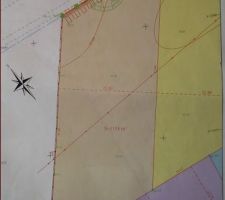 Voici le plan cadastral du terrain