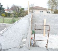 Coulage de la ceinture du garage.