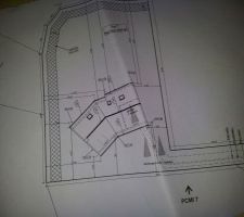 Position de la maison sur notre terrain