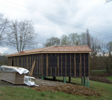 Couverture terminée, maison hors d'eau !